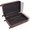 Image de Ensemble de valises à roulettes - vidaXL - 4 pièces - Couleur café - Coque rigide - Cadenas TSA