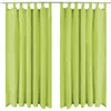 Image de Rideau Occultant Avec Boucles 2 Pcs 140 X 175 Cm Vert Vidaxl