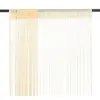 Image de Rideau En Fils 2 Pcs 100 X 250 Cm Crème Vidaxl