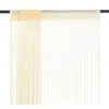 Image de Rideau En Fils 2 Pcs 140 X 250 Cm Crème Vidaxl