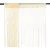 Image de vidaXL Rideau en fils 2 pcs 140 x 250 cm Crème