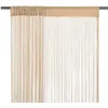 Image de vidaXL Rideau en fils 2 pcs 100 x 250 cm Beige