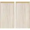 Image de Rideau En Fils 2 Pcs 140 X 250 Cm Beige Vidaxl