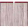 Image de Rideau En Fils 2 Pcs 140 X 250 Cm Bordeaux Vidaxl