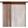 Image de vidaXL Rideau en fils 2 pcs 100 x 250 cm Marron 132410