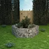 Image de Lit surélevé à gabion hexagonale - vidaXL - 160x140x50 cm - Acier galvanisé - Gris