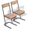 Image de Chaises À Manger Lot De 2 Bois De Teck Massif Vidaxl