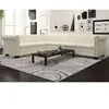 Image de Canapé dangle Chesterfield - VIDAXL - 6 places - Blanc - Simili