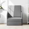 Image de Fauteuil Convertible Gris Clair Tissu Vidaxl