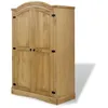 Image de Garde-robe - VIDAXL - Gamme Corona - Pin massif ciré - 2 portes