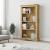 Image de vidaXL Bibliothèque 4 niveaux Gamme Corona Pin mexicain 81x29x150 cm 243743