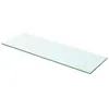 Image de Panneau détagère - vidaXL - Verre transparent - 60 x 15 cm - Design contemporain