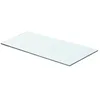 Image de Panneau pour étagère - vidaXL - Verre transparent - 60 x 25 cm - Verre trempé - Contemporain