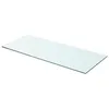 Image de vidaXL Panneau pour étagère Verre transparent 70 x 30 cm