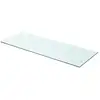 Image de Panneau Pour Étagère Verre Transparent 80 X 30 Cm Vidaxl