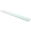 Image de vidaXL Panneau pour étagère Verre transparent 100 x 12 cm