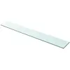 Image de Panneau Pour Étagère Verre Transparent 100 X 15 Cm Vidaxl