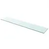 Image de Panneau Pour Étagère Verre Transparent 110 X 20 Cm Vidaxl