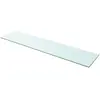 Image de Panneau Pour Étagère Verre Transparent 110 X 25 Cm Vidaxl