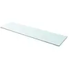 Image de Panneau Pour Étagère Verre Transparent 110 X 30 Cm Vidaxl