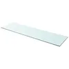Image de vidaXL Panneau pour étagère Verre transparent 110 x 30 cm