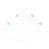 Image de Étagère De Coin Et Supports Chromés Verre Transparent 45x45 Cm Vidaxl