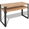 Image de Table Console Bois D'acacia Massif 120 X 40 X 85 Cm Vidaxl