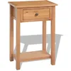 Image de Table Console 50 X 32 X 75 Cm Bois De Chêne Massif Vidaxl