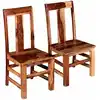 Image de Chaises À Manger Lot De 2 Bois Massif Vidaxl