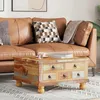 Image de vidaXL Table basse Bois de récupération 70 x 70 x 38 cm