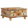 Image de Vidaxl table basse bois de récupération 70 x 70 x 38 cm 243978