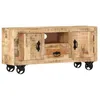 Image de Meuble TV Industriel - VIDAXL - Bois de manguier brut - 110x30x50 cm