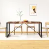 Image de Table À Manger Bois De Récupération Massif 180 Cm Vidaxl