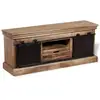Image de Vidaxl meuble tv avec 2 portes coulissantes bois de manguier massif 244019