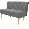 Image de Canapé - vidaXL - 2 places - Tissu Gris clair - Design Contemporain - Confort Moelleux