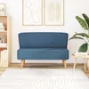 Image de vidaXL Canapé 117 x 555 x 77 cm Tissu Bleu