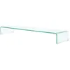 Image de vidaXL Meuble TV / pour moniteur 100 x 30 x 13 cm Verre Transparent