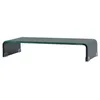 Image de vidaXL Meuble TV/ Support pour moniteur 60 x 25 x 11 cm Verre Noir