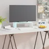 Image de Meuble Tv/support Pour Moniteur 40x25x11 Cm Verre Vert Vidaxl