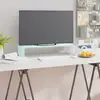 Image de Meuble Tv/support Pour Moniteur 60x25x11 Cm Verre Vert Vidaxl