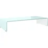 Image de Meuble Tv/support Pour Moniteur 70x30x13 Cm Verre Vert Vidaxl