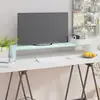 Image de Meuble Tv/support Pour Moniteur 100x30x13 Cm Verre Vert Vidaxl