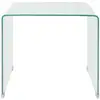 Image de Vidaxl table basse 49,5 x 50 x 45 cm verre trempé transparent 244188
