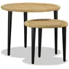 Image de Table Basse 2 Pcs Jute Naturelle Vidaxl