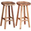 Image de Tabourets De Bar Lot De 2 Bois D'acacia Massif Vidaxl
