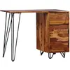 Image de Bureau Avec 1 Tiroir Et 1 Armoire Bois Massif Vidaxl