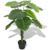 Image de Plante Artificielle Avec Pot Taro 85 Cm Vert Vidaxl