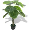 Image de vidaXL Plante artificielle avec pot Taro 85 cm Vert 244432