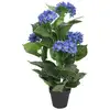 Image de Plante Hortensia Artificielle Avec Pot 60 Cm Bleu Vidaxl