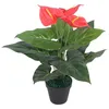 Image de vidaXL Plante artificielle avec pot Anthurium 45 cm Rouge et Jaune